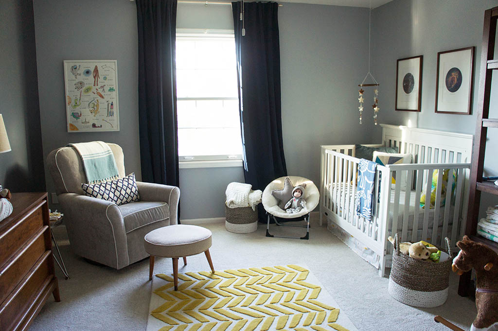 Baby Andrew's space cowboy themed nursery.